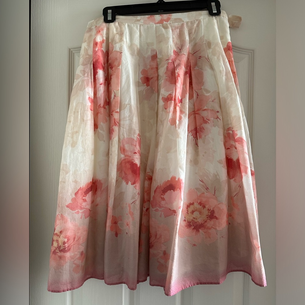 Coldwater Creek lined midi skirt, size S, 25.5” long